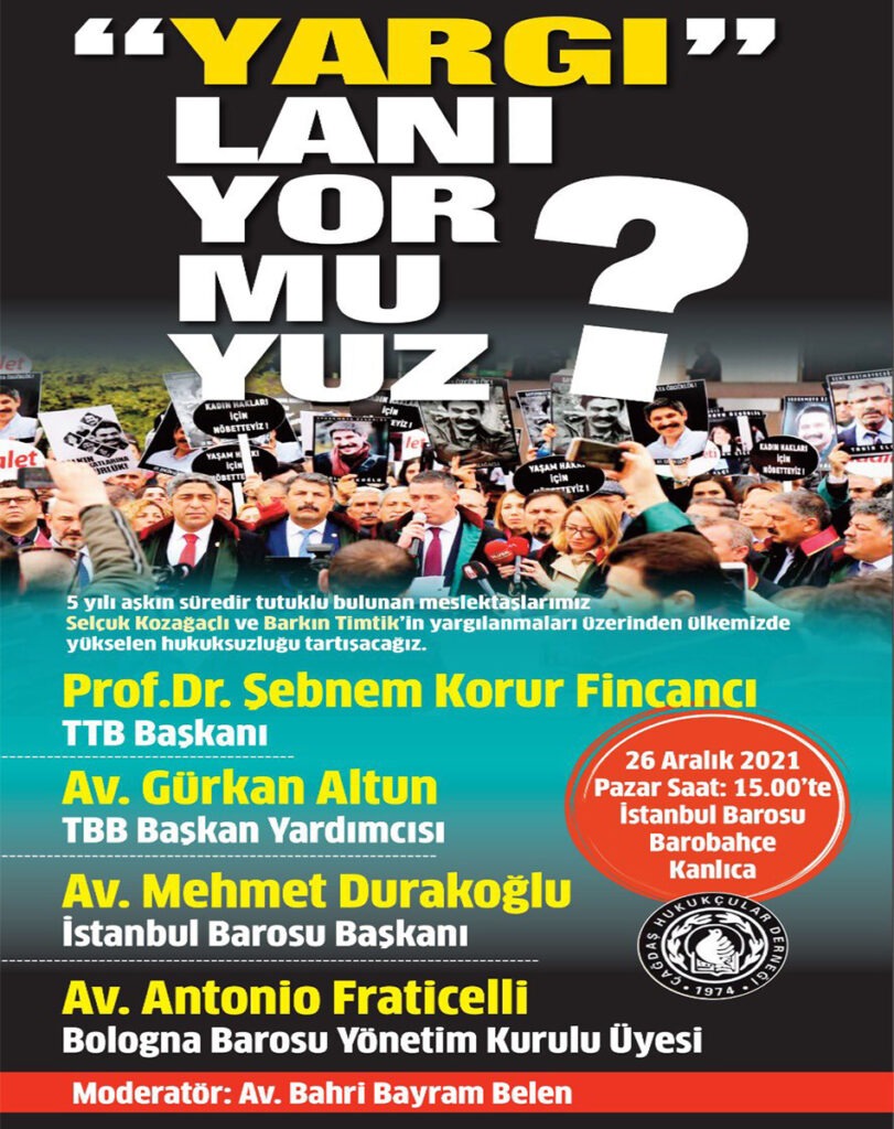 ÇHD: Tüm üye ve meslektaşlarımızı etkinliğimize katılmaya çağırıyoruz
