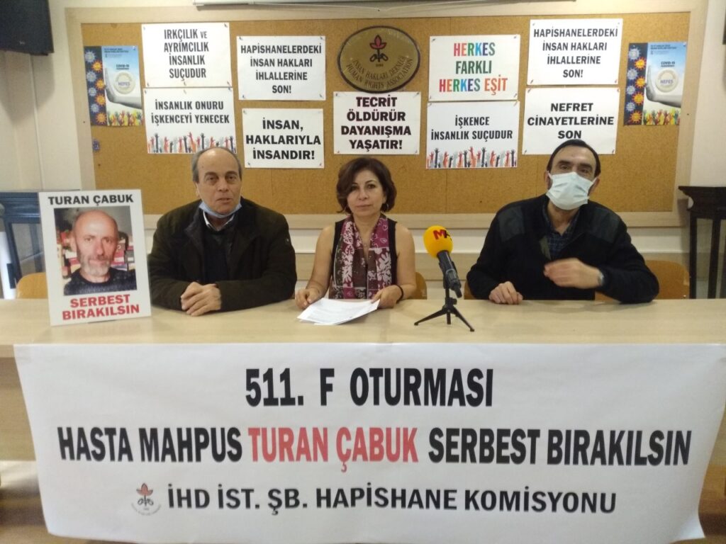 F Oturumu: 4’üncü evre kanser hastası olan ağır hasta tutuklu Turan Çabuk serbest bırakılsın