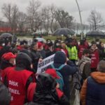 İşten çıkarılan  Beykoz Belediyesi işçilerinden eylem