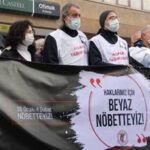 Sağlık emekçilerinin ‘Beyaz Nöbet’ eylemi sürüyor