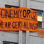 ‘Geçı̇nemı̇yoruz’ pankartı, ‘halkta kin ve nefret duygusu uyandırabileceği’ gerekçesiyle kaldırıldı