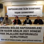 Hapishane raporu: Tehdit, çıplak arama, hücre aramaları, işkence, kötü muamele, ırkçı ve ayrımcı yaklaşımlar