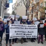 Mülteci ölümleri protesto edildi: “Mülteci ölümlerine sessiz kalmıyoruz ve kalmayacağız”