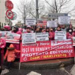 Yemeksepeti işçileri Alman Konsolosluğu önünde: “işçiler hak ettiğini istiyor”