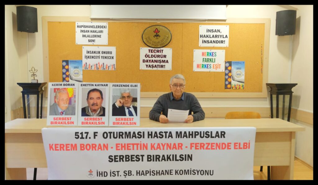 F Oturumu: Engelli ve ağır hasta tutsaklar serbest bırakılsın