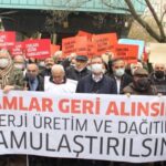 Ankara’da elektrik zamları protesto edildi