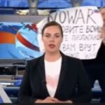 Rusya devlet televizyonunda işgal protestosu