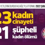 Şubat ayında 23 kadın katledildi, 21 kadın şüpheli bir şekilde yaşamını yitirdi