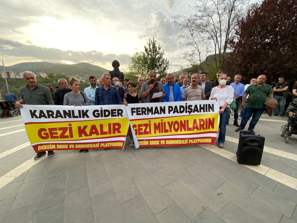 Gezi Parkı davasında verilen cezalar Dersim’de protesto edildi