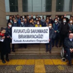 Avukatlar Günü’nde İstanbul Adliyesi önünde açıklama