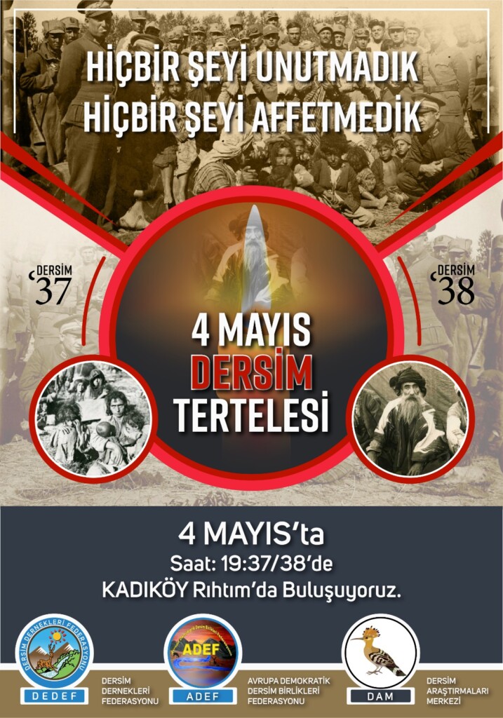 Dersim 37-38’de katledilenler için anma