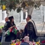 Filistinli öğrenci mezuniyet töreninde ABD Dışişleri Bakanı Antony Blinken’ın elini sıkmadı
