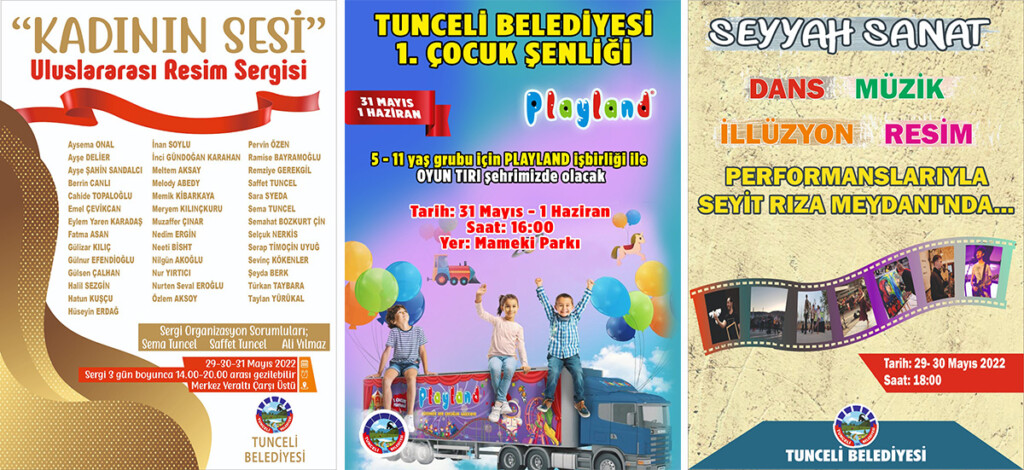 Dersim Belediyesi Kültür Müdürlüğü mayıs ayı etkinlik programı kamuoyuyla paylaşıldı