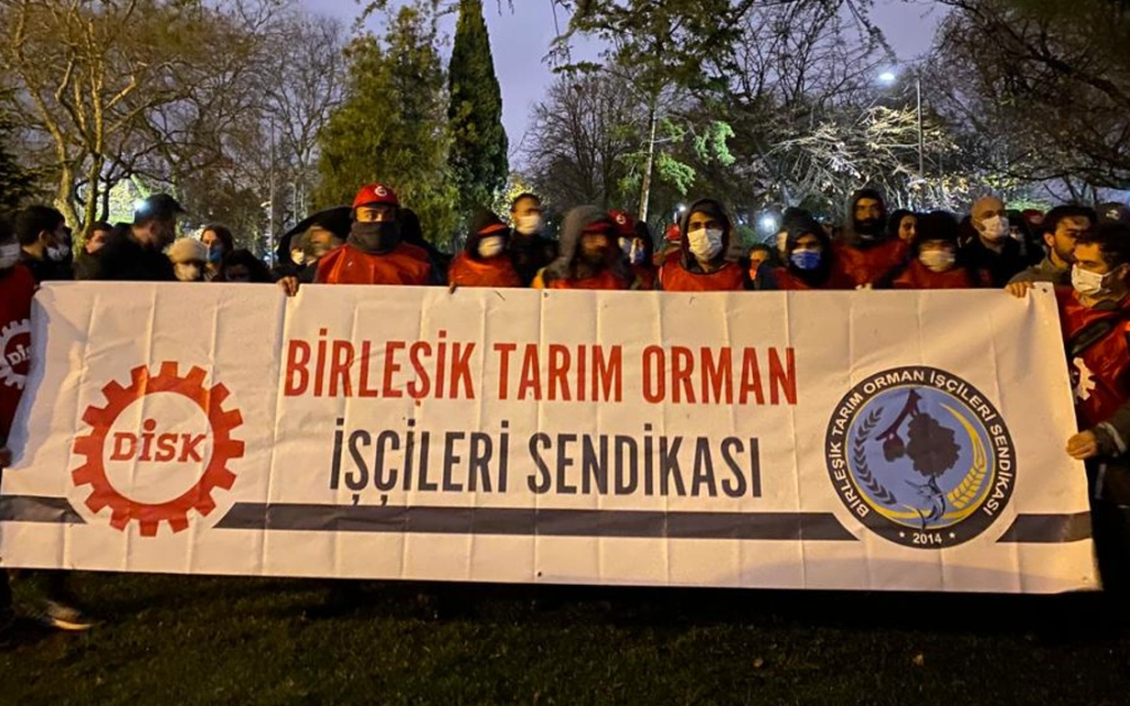 Ağaç A.Ş. işçileri Saraçhane’de eylem yaptı