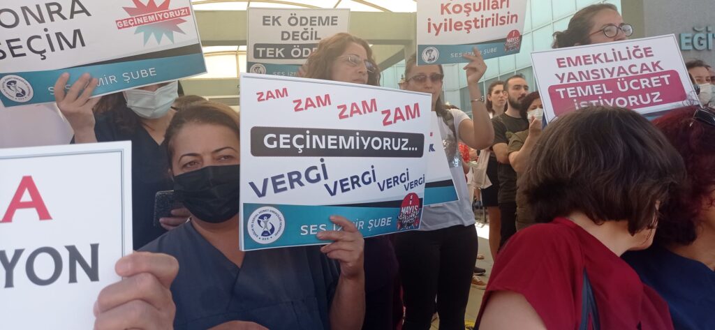 Sağlık emekçisi iş bıraktı: Emek bizim söz bizim!