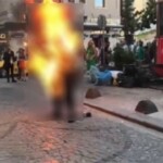 Galata Kulesi önünde kendini yakan kişi hayatını kaybetti