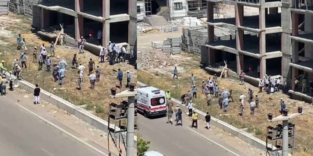 Diyarbakır’da İnşaattan düşen işçi hayatını kaybetti