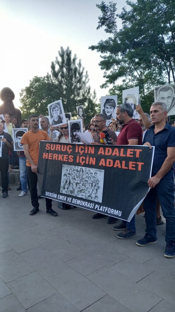 Suruç Katliamı’nda yaşamını yitirenler Dersim’de anıldı
