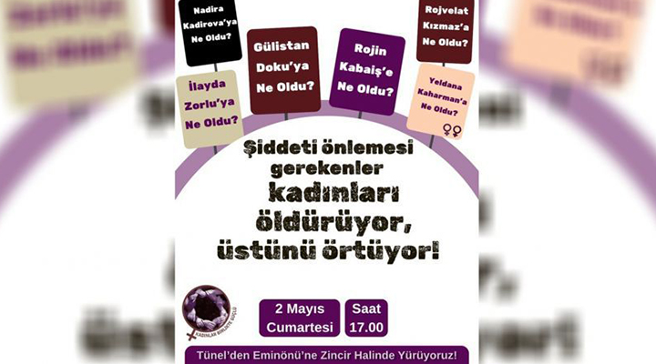 kadınlardan yürüyüş çağrısı