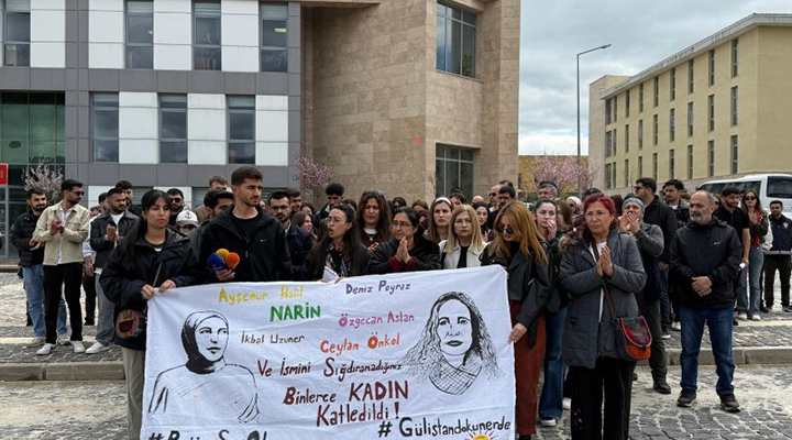 öğrencilerden gülistan doku için eylem