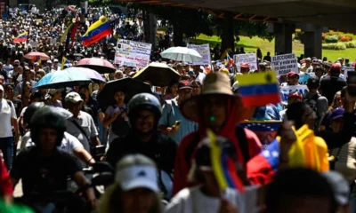 venezuela da sendikalar maas artisi talebiyle hukumeti protesto etti