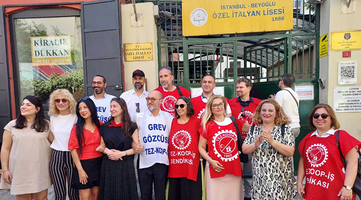 Özel İtalyan Lisesi’nde grev sonrası eğitim emekçilerine işten çıkarma saldırısı