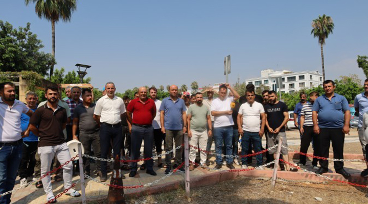 Mersin’de liman işçilerinin eylemi 201’inci gününde