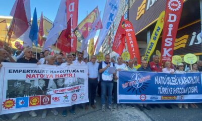 samsun da nato protestosu emek baris ve demokrasi icin nato ya hayir